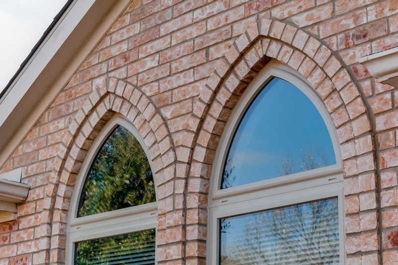 Arched picture windows