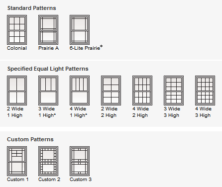 types of window grids