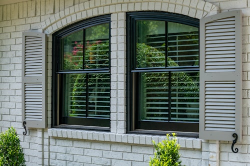 72" x 48" Double Hung Eyebrow Windows