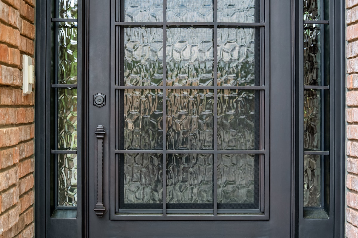 Front Door Flemish Glass Detail