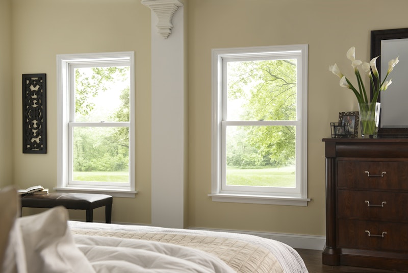 Milgard Essence Series Double Hung Fiberglass and Wood Windows