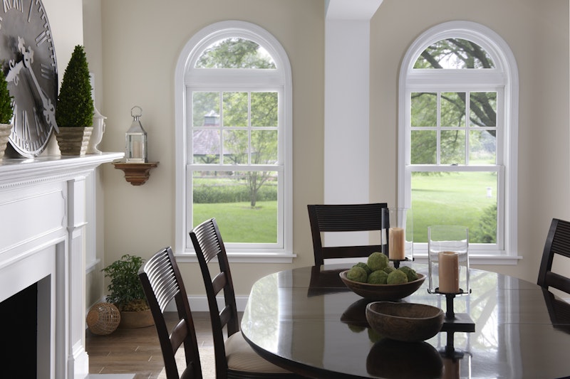 Milgard Essence Series Double Hung Fiberglass and Wood Windows