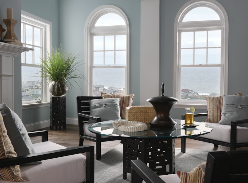 Milgard Essence Series Double Hung Fiberglass and Wood Windows