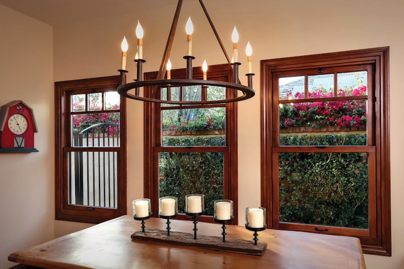 Milgard Essence Series Double Hung Fiberglass and Wood Windows