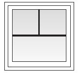 Example of tall fractional grids on square window.