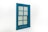 Blue Andersen E-series aluminum clad double hung wood window with colonial grids.