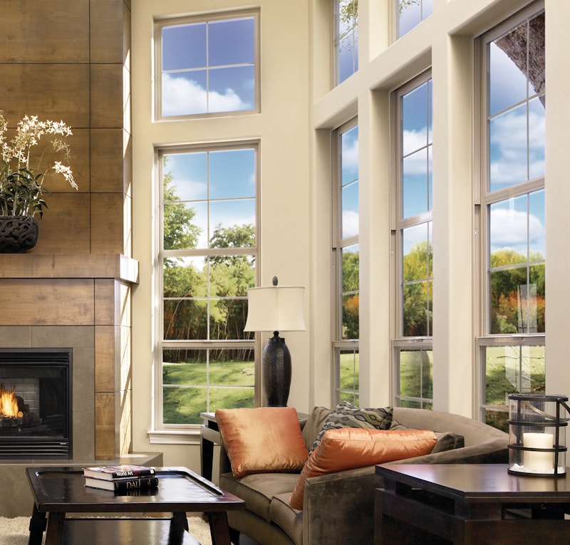 Milgard Tuscany Vinyl Single Hung Windows