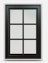 Jeld-Wen Premium Vinyl Casement Windows in black with colonial grille.