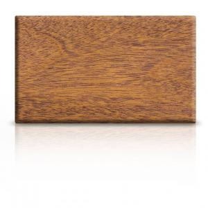 Sample of mahogany wood window section.
